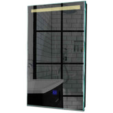 Specchio LED Verticale | Pulsante touch | Luce bianca calda - Reyze Serie Minimal Modello 5